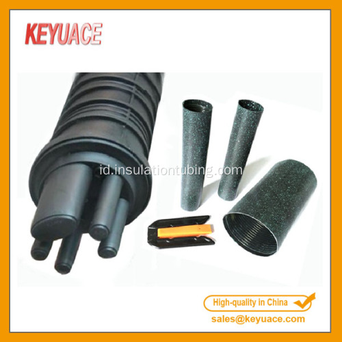 Dome Fiber Optic Splice Penutupan Heat shrinkable Tube